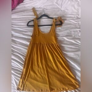 Wild Fable Mustard Textured Dress